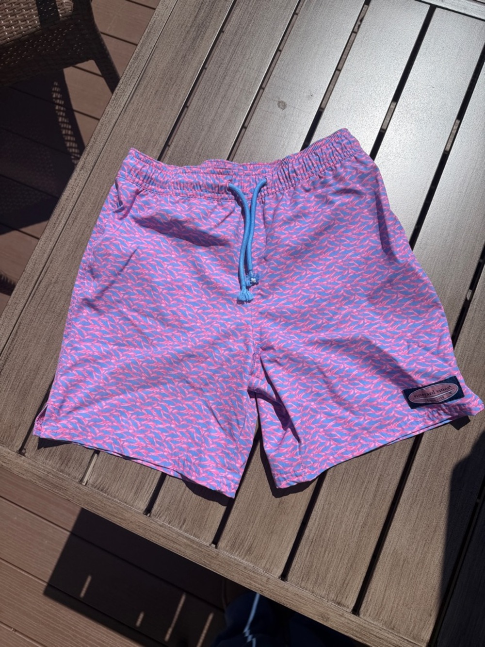 Boys vineyard vines size small happy swim trunks